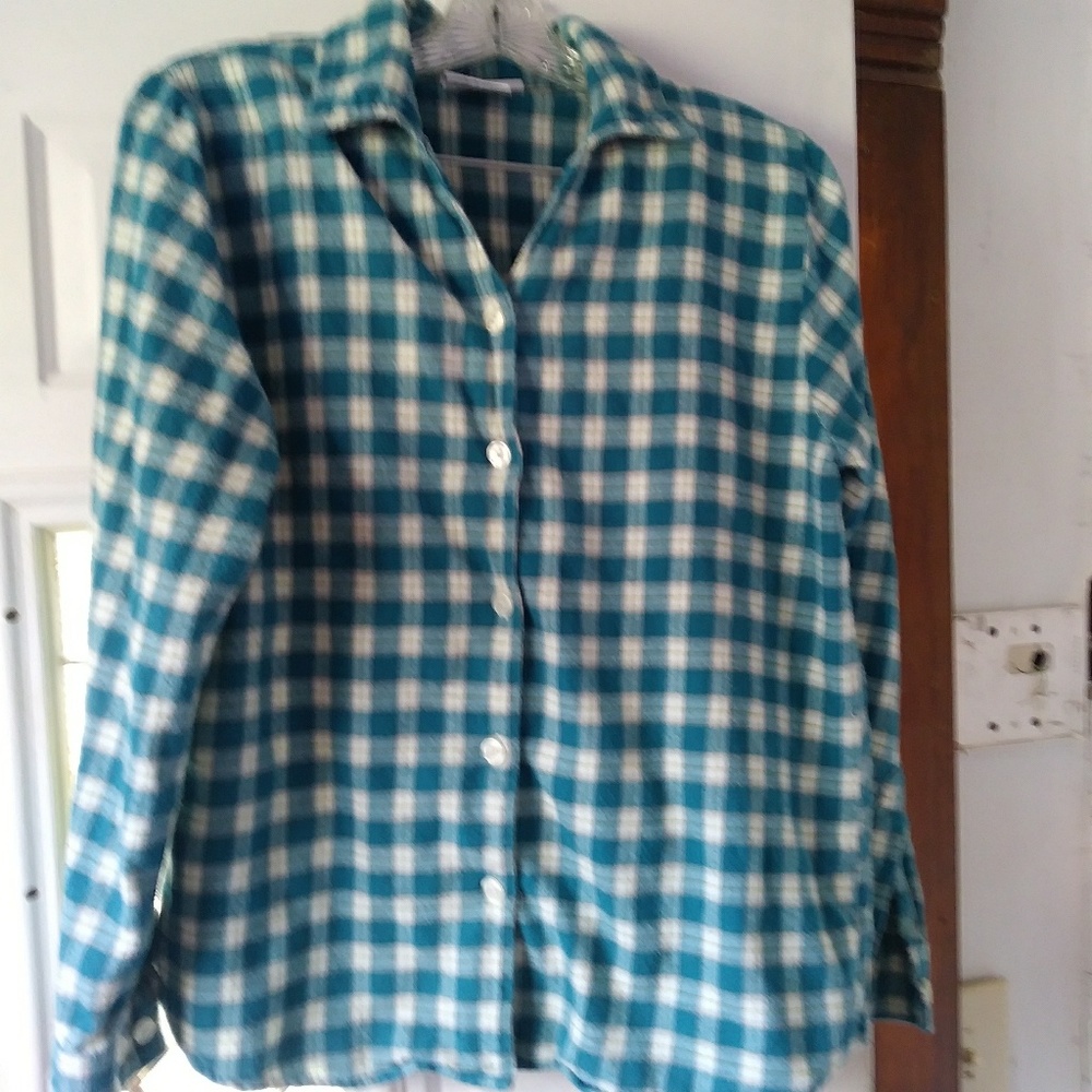 National.com Long-sleeved Flannel Shirt